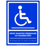 Placute braille GRUP SANITAR PERSOANE CU DIZABILITATI pentru nevazatori